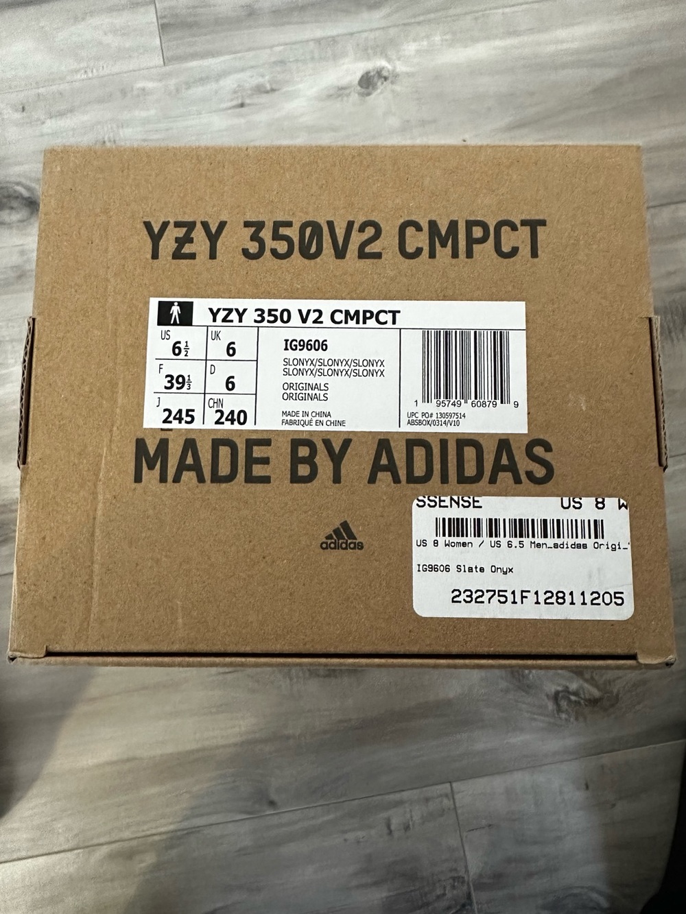Adidas YZY 350 V2 CMPCT Slate Onyx